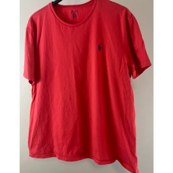 Polo Ralph Lauren Salmon Colored Tee Shirt T-Shirt XL Embroidered Pony - Picture 1 of 5